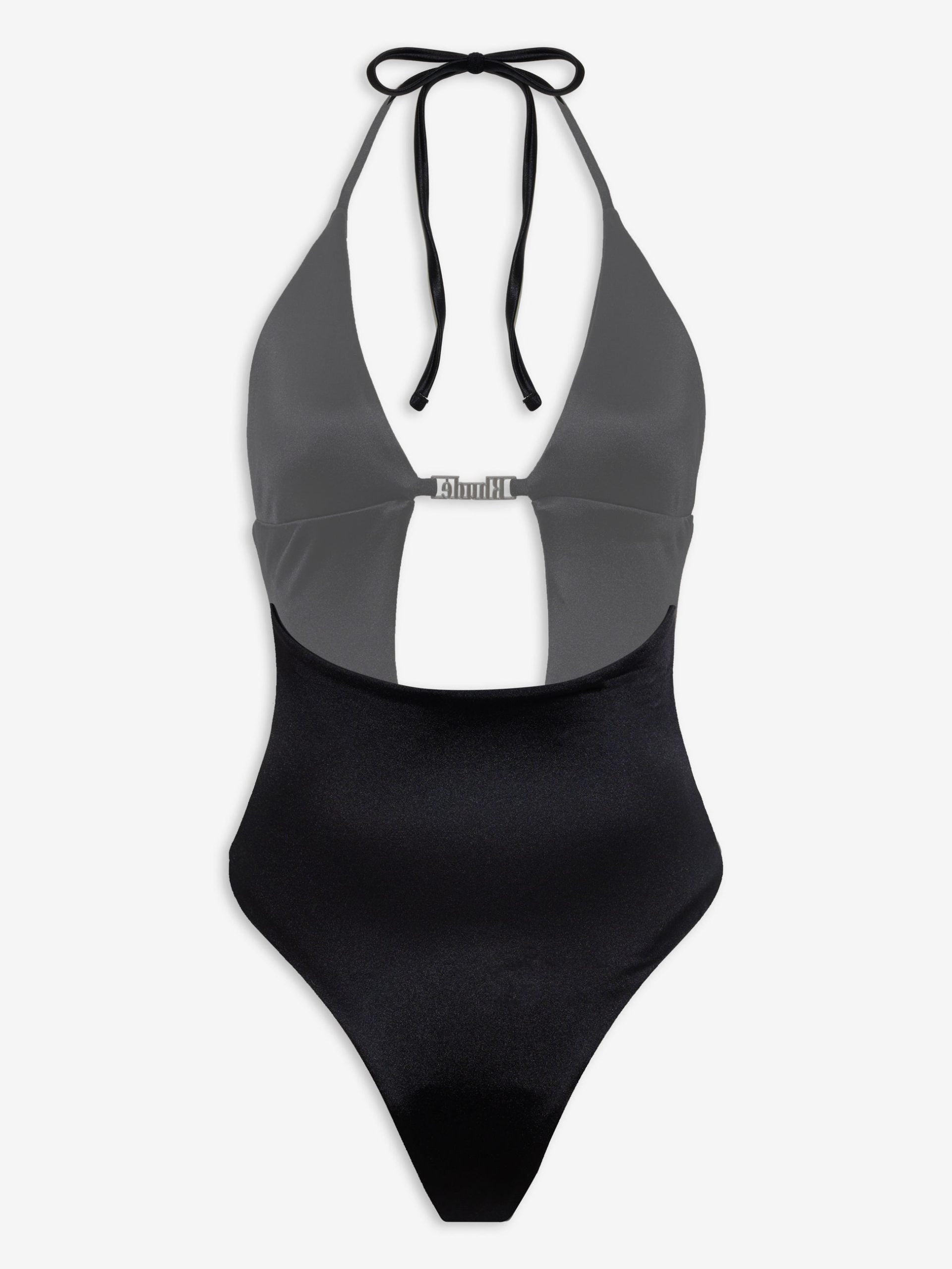 Rhude Black Polyester One-Piece Swimsuit